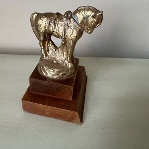 Vintage 1965 horse trophy